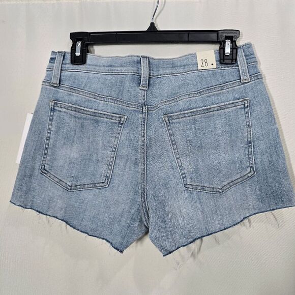 Cosmic Blue Love Cutoff Denim Shorts Size 28 Better Days Wash - Picture 3 of 5